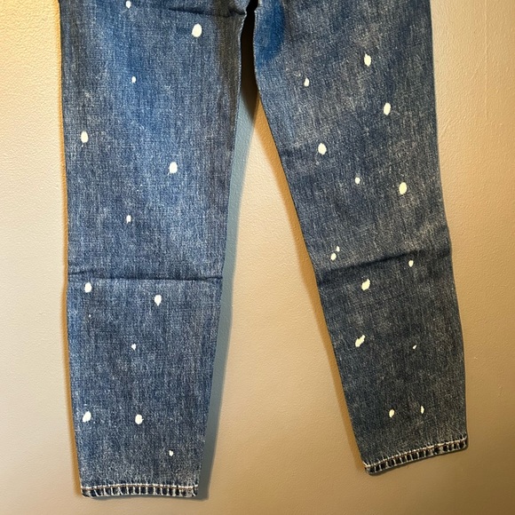 NWT Free People Sandrine Rose Sz 28/US 6 Polka dot High-rise Skinny Jeans! - Picture 14 of 16